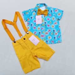 Conjunto Baby Shark - Completo Tubarões - Hadassa Moda Infantil