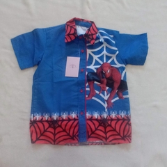 Blusa Homem Aranha social infantil menino