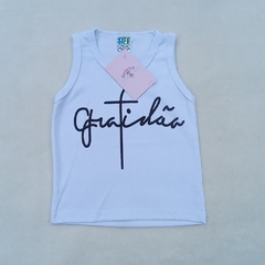 Blusa regata gratidão - comprar online