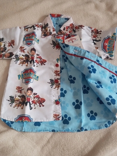 Blusa Social Infantil Patrulha Canina Dupla Face 2 em 1 Blusão - Hadassa Moda Infantil