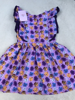 Vestido Bolofofos Roxo infantil festa bolofofo - comprar online