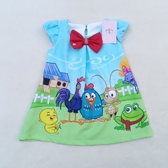 Vestido Galinha Pintadinha Trapezio festa infantil