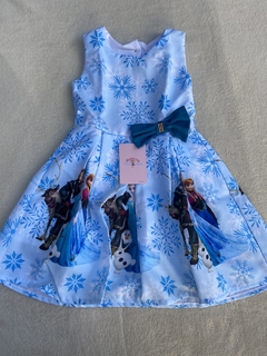 Vestido Frozen Azul infantil festa - comprar online