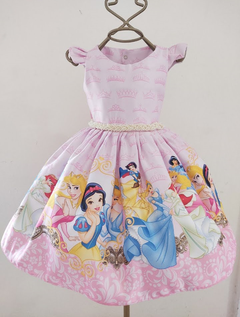 Vestido Luxo Princesas Disney Infantil