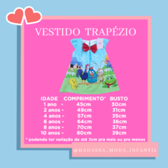 Vestido infantil Batom Maquiagem Trapézio na internet