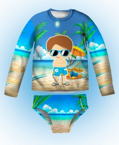 SUNGA INFANTIL COM BLUSA UV PROTEÇÃO PRAIA MAR POOL PARTY - comprar online