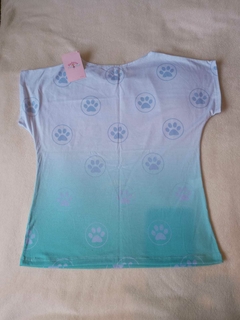 BLUSA SKYE PATRULHA CANINA SUBLIMADA ROSA E EVEREST MAE E FILHA - Hadassa Moda Infantil