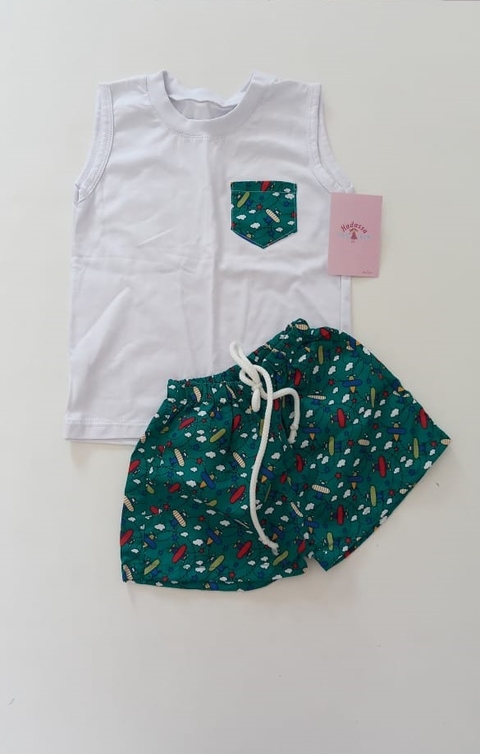 CONJUNTO iNFANTIL MAURICINHO BANDEIRINHAS - comprar online
