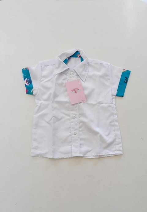 blusa branca infantil social Baby Shark blusão - comprar online