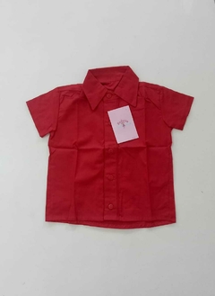 Blusa Social infantil Vermelha Natal - comprar online