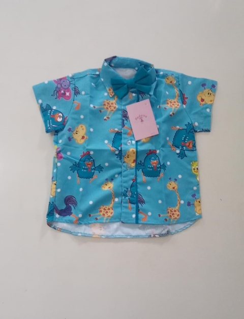 Blusa Social infantil Galinha Pintadinha masculino blusão menino festa - comprar online