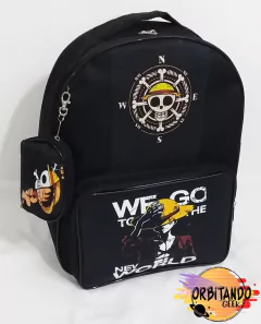 Mochila One piece - Black - Orbitando Geek - Ateliê Geek para presentes criativos e personalizados