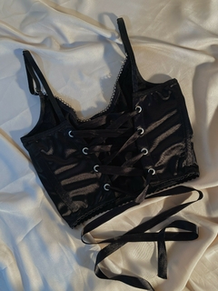 Imagen de Bustier Satén Negro