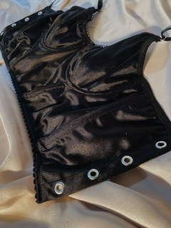 Bustier Satén Negro en internet