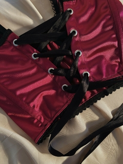 Bustier Satén Vino