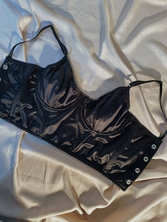 Bustier Satén Negro