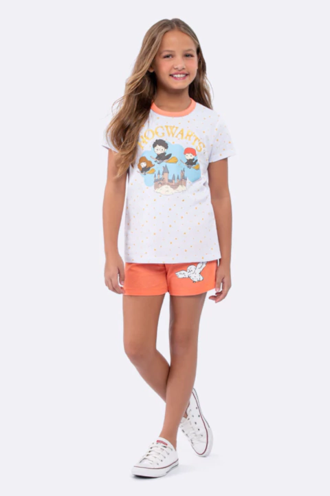 Pijama Infanto-Juvenil Feminino Hogwarts - comprar online