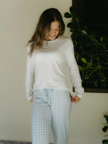 Pijama Feminino Família Laços