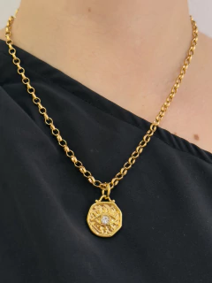 Corrente olho grego- banhada a ouro - Milena Gigli - Acessórios