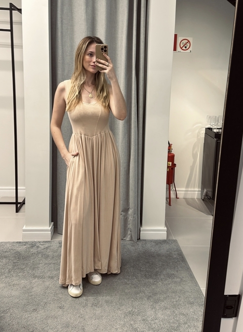 Vestido Martina - Bege