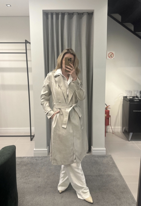 Trench Coat Pâmela - Gelo