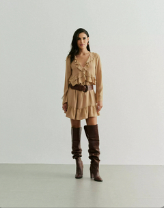 Vestido Maria Carolina - Bege - JÚLIA ZEN