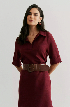 Vestido Juliana - Bordô - comprar online