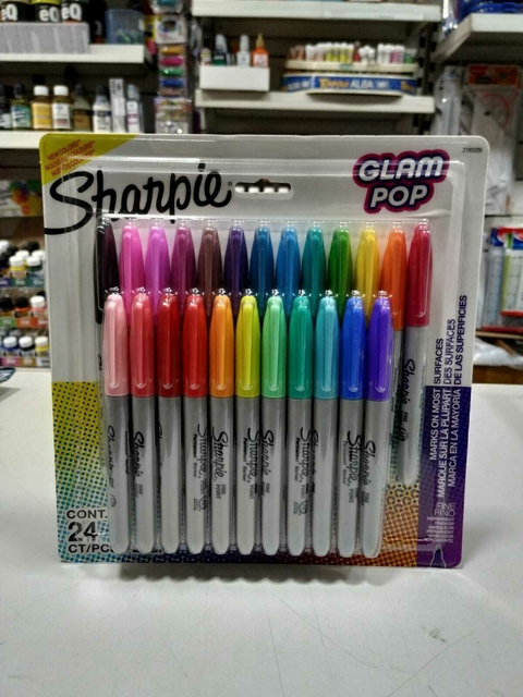 Marcador Sharpie Glam pop x 24