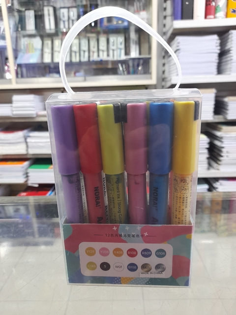 Marcadores Norai acrilico x12