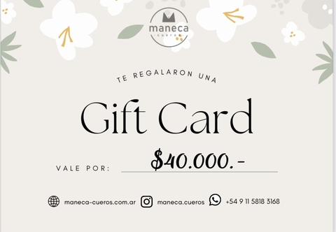 Gift Card de $3.000 hasta $150.000