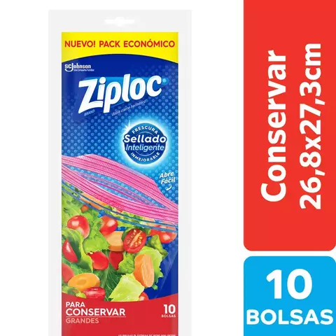 Ziploc bolsa conserva grande 10u - comprar online