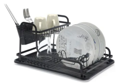 Secaplatos Negro Acero Pintado - comprar online