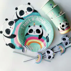 PANDA Platos x6 - Oso Panda - comprar online