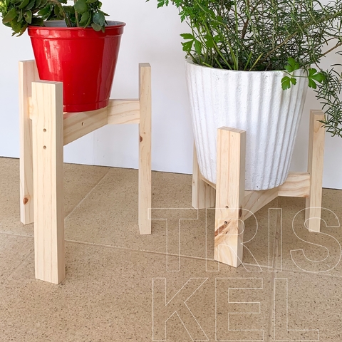 suporte para vasos chão suspenso graveto