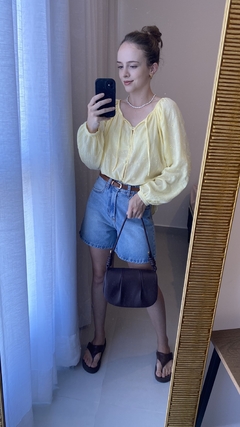 Imagem do Blusa bata em algodão bordado