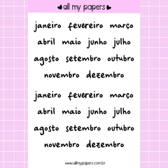 Adesivo Meses - Be cool - comprar online