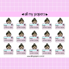 Adesivo Isabela Pagar Cartão de Crédito - All my Papers