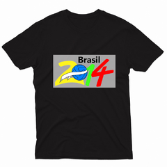 Remera Unisex Manga Corta BRASIL 2014 01 en internet