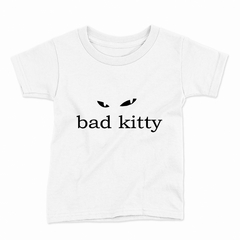 Remera Infantil Manga Corta BAD KITTY 01