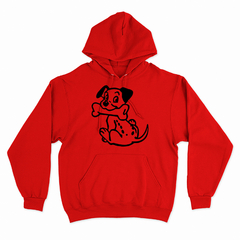 Buzo Canguro Unisex DALMATA CON HUESO 01 - tienda online