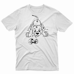 Remera Unisex Manga Corta DALMATA Y POLLITO 01