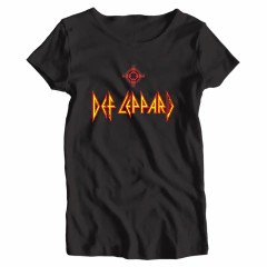 Remera Mujer Manga Corta DEF LEPPARD 01