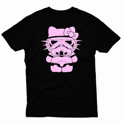 Remera Unisex Manga Corta HELLO KITTY STAR WARS 02 - Wildshirts