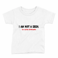 Remera Infantil Manga Corta I AM NOT A GEEK 01 - comprar online