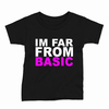 Remera Infantil Manga Corta I'M FAR FROM BASIC 01