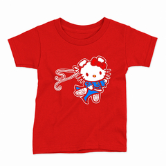 Remera Infantil Manga Corta KITTY CHUN LI 01 - Wildshirts