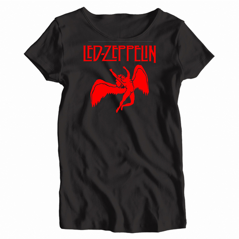 Remera Mujer Manga Corta LED-ZEPPELIN 01