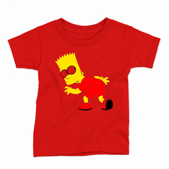 Remera Infantil Manga Corta SIMPSONS BART 01 en internet