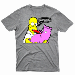 Remera Unisex Manga Corta SIMPSONS PUERCO ARAÑA 01 en internet