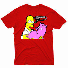 Remera Unisex Manga Corta SIMPSONS PUERCO ARAÑA 01 - Wildshirts